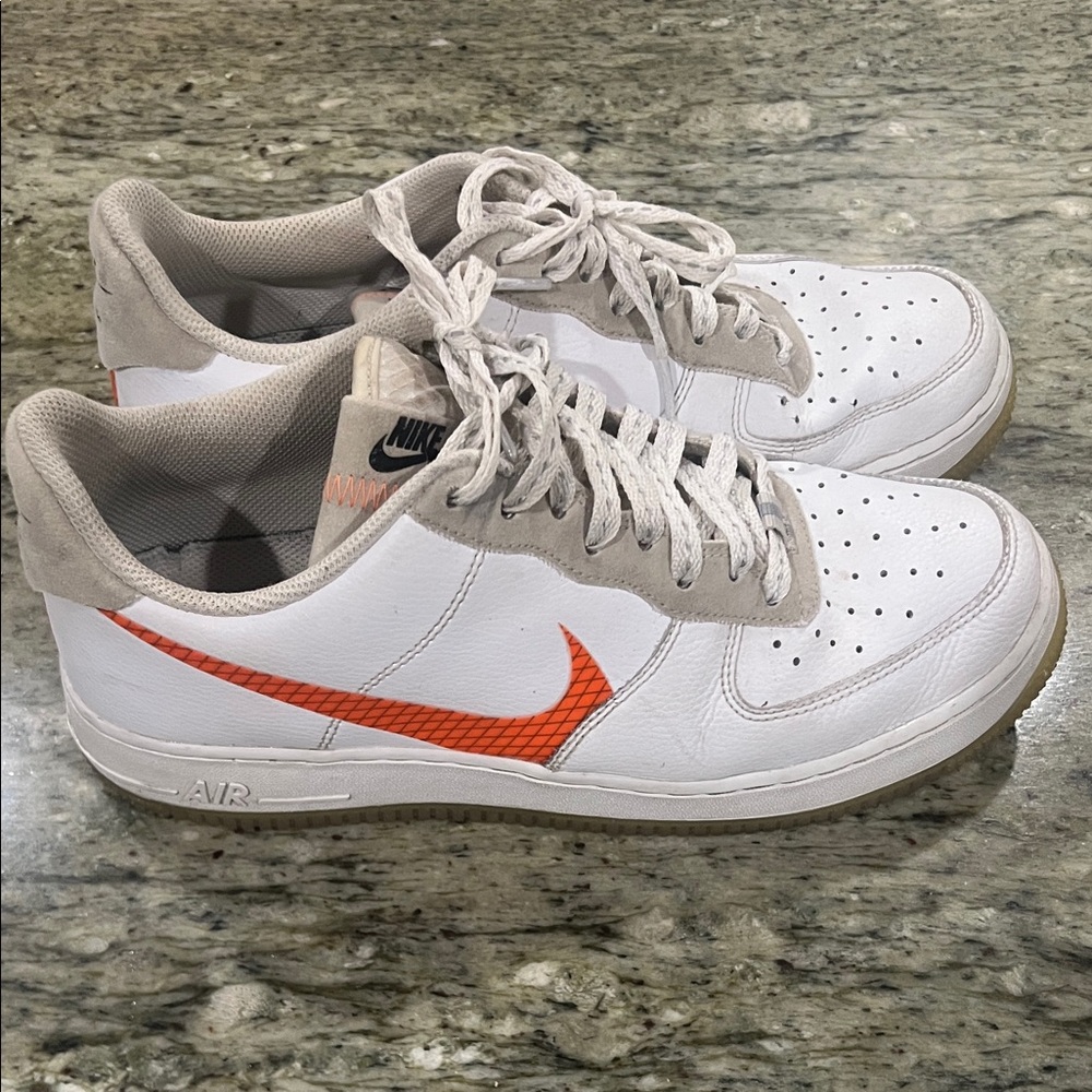 Size 8 - Nike Air Force 1 Low Orange Swoosh